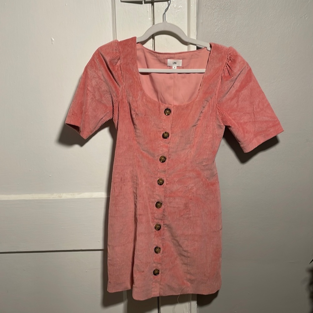 Revolve Button Dress